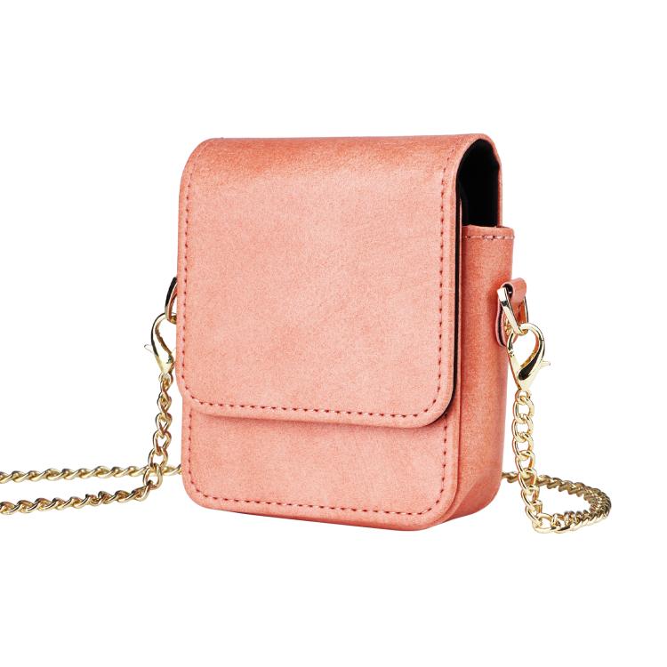 For ZTE nubia Flip3 / nubia Flip2 / Flip Mini Long Shoulder Chain Crossbody Folding Magnetic Leather Phone Bag