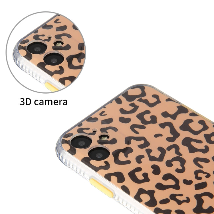 For iPhone 11 Pro Leopard Print Shockproof TPU + Acrylic Protective Case with Detachable Buttons