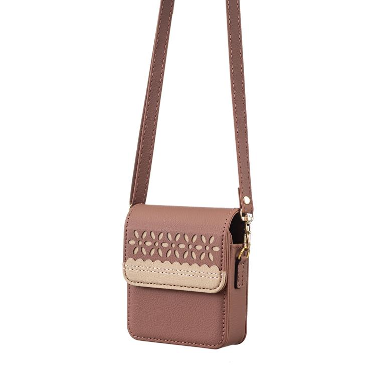 BFB13 BINFEN Color Flowers Crossbody Flip Phone Leather Bag