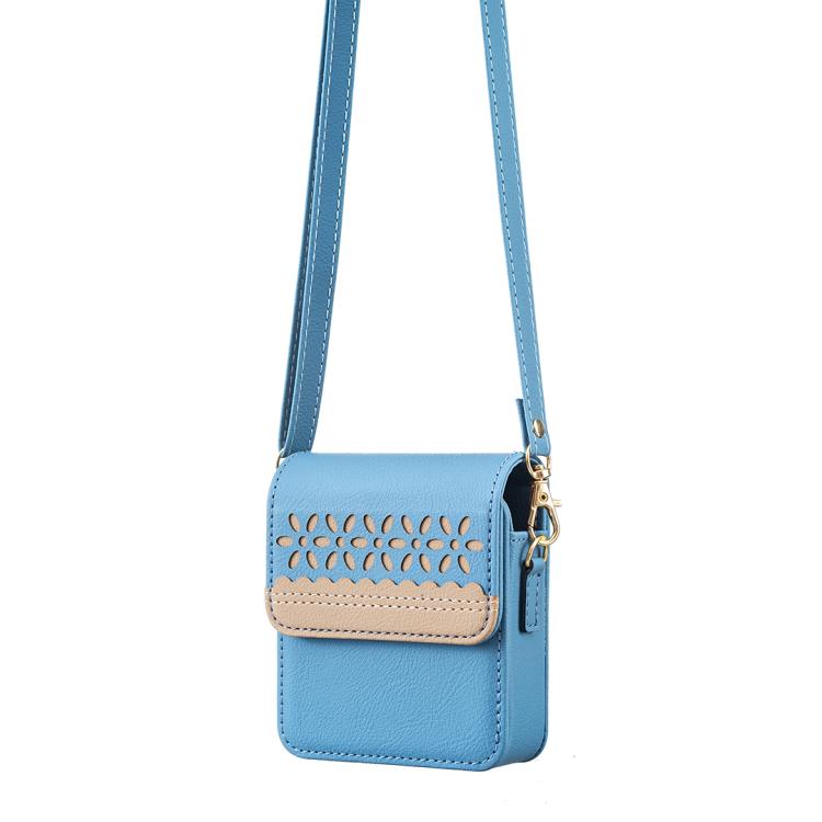 BFB13 BINFEN Color Flowers Crossbody Flip Phone Leather Bag