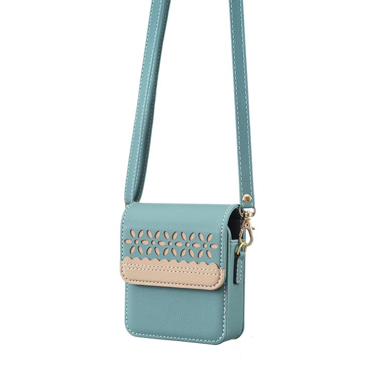 BFB13 BINFEN Color Flowers Crossbody Flip Phone Leather Bag