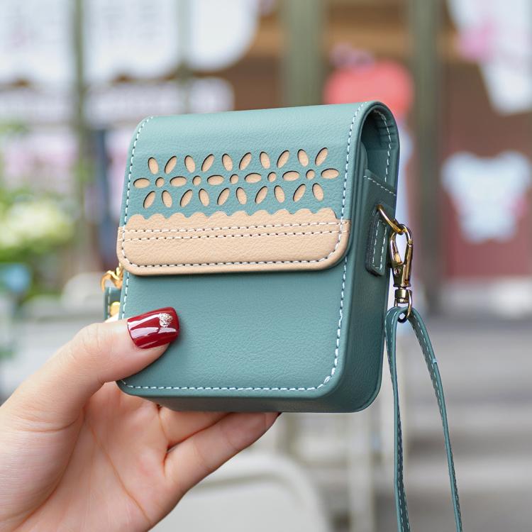 BFB13 BINFEN Color Flowers Crossbody Flip Phone Leather Bag