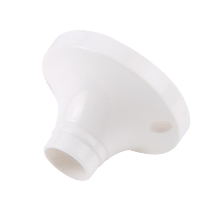 E14 Threaded Round Wall-mounted Lamp Holder - White