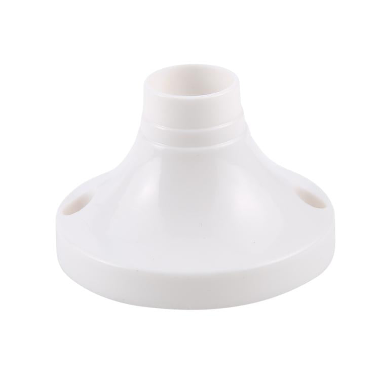 E14 Threaded Round Wall-mounted Lamp Holder - White
