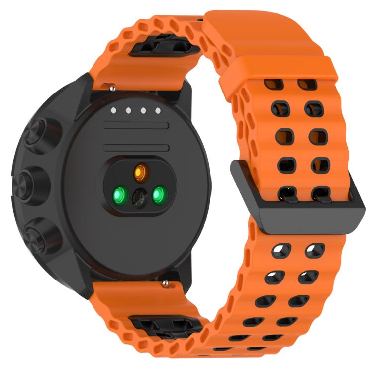For Suunto 9 / 7 / Spartan Sport xDfind Ocean Dual Pin Buckle Silicone Watch Band