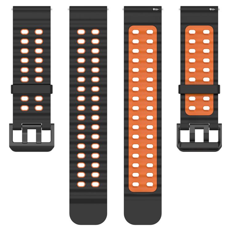 For Suunto 9 / 7 / Spartan Sport xDfind Ocean Dual Pin Buckle Silicone Watch Band