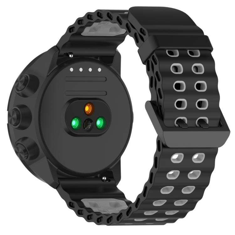 For Suunto 9 / 7 / Spartan Sport xDfind Ocean Dual Pin Buckle Silicone Watch Band