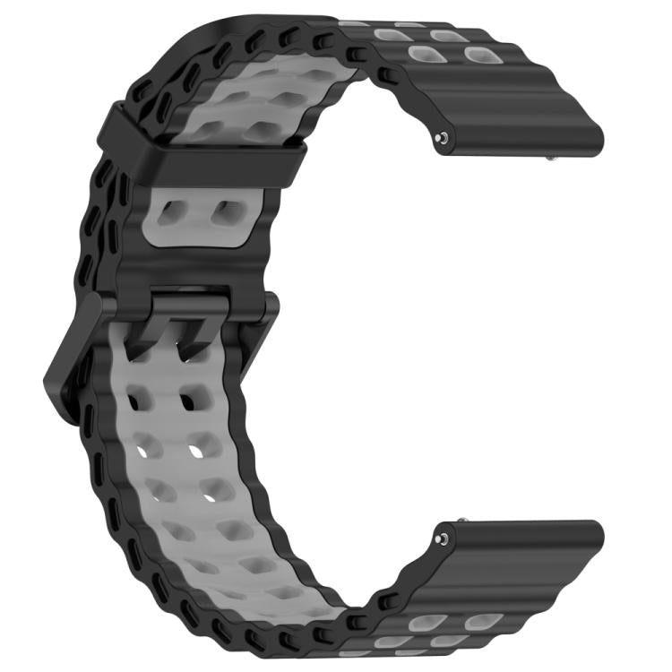 For Suunto 9 / 7 / Spartan Sport xDfind Ocean Dual Pin Buckle Silicone Watch Band