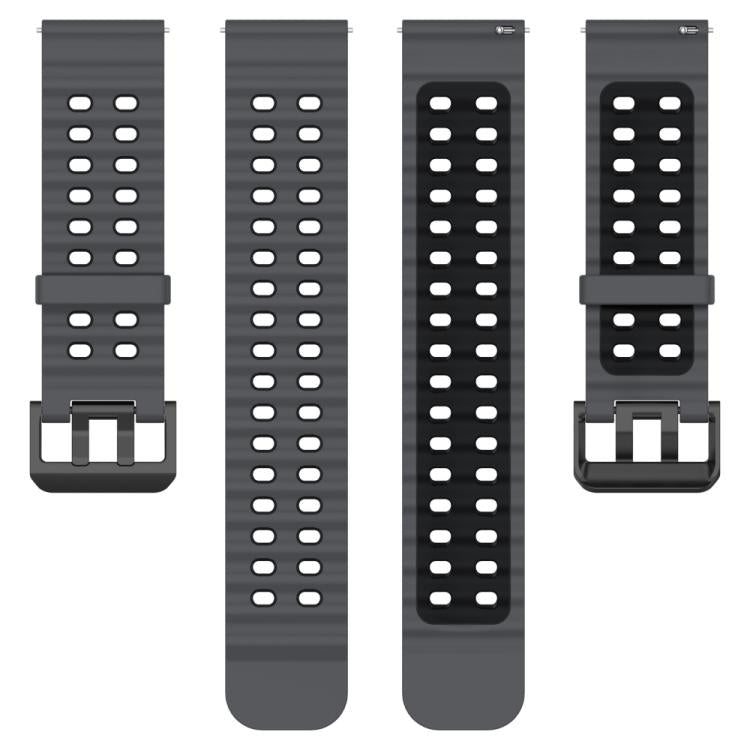 For Suunto 9 / 7 / Spartan Sport xDfind Ocean Dual Pin Buckle Silicone Watch Band