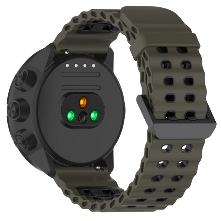 For Suunto 9 / 7 / Spartan Sport xDfind Ocean Dual Pin Buckle Silicone Watch Band