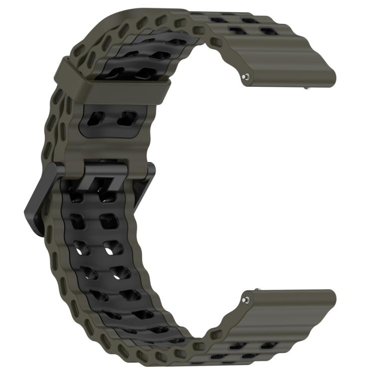 For Suunto 9 / 7 / Spartan Sport xDfind Ocean Dual Pin Buckle Silicone Watch Band