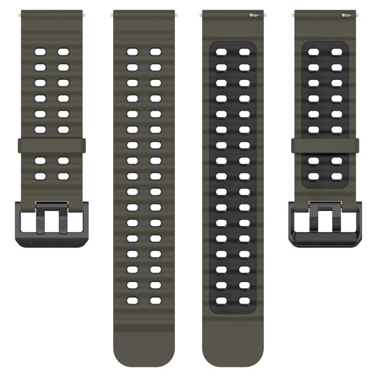 For Suunto 9 / 7 / Spartan Sport xDfind Ocean Dual Pin Buckle Silicone Watch Band