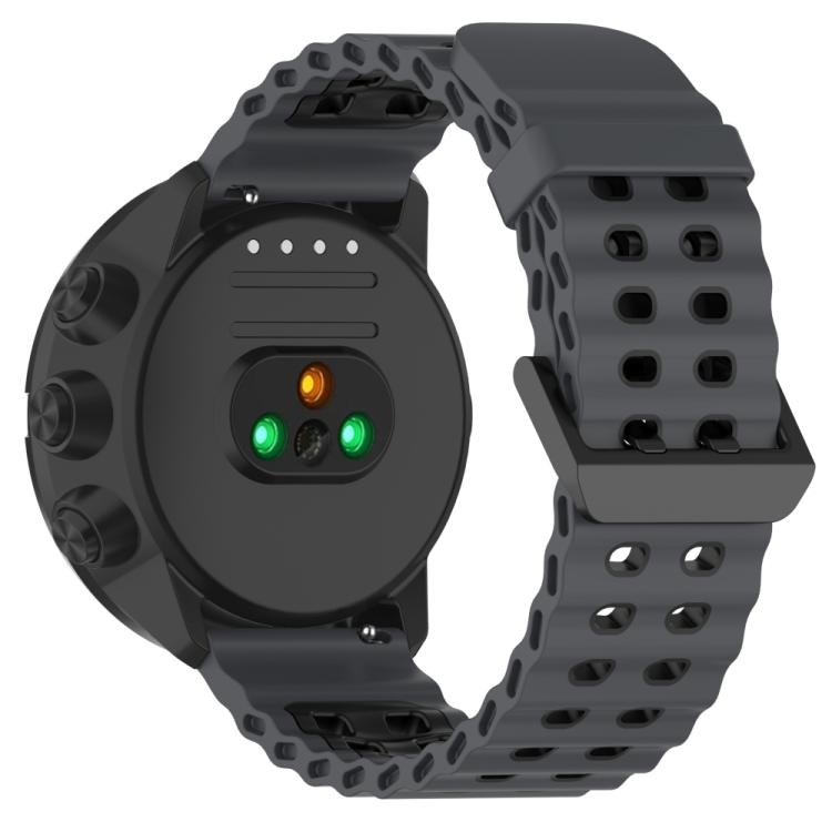 For Suunto 9 / 7 / Spartan Sport xDfind Ocean Dual Pin Buckle Silicone Watch Band
