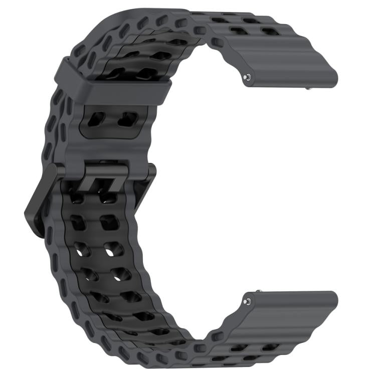 For Suunto 9 / 7 / Spartan Sport xDfind Ocean Dual Pin Buckle Silicone Watch Band