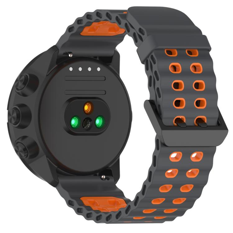For Suunto 9 / 7 / Spartan Sport xDfind Ocean Dual Pin Buckle Silicone Watch Band
