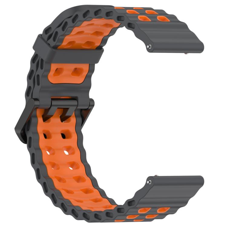 For Suunto 9 / 7 / Spartan Sport xDfind Ocean Dual Pin Buckle Silicone Watch Band