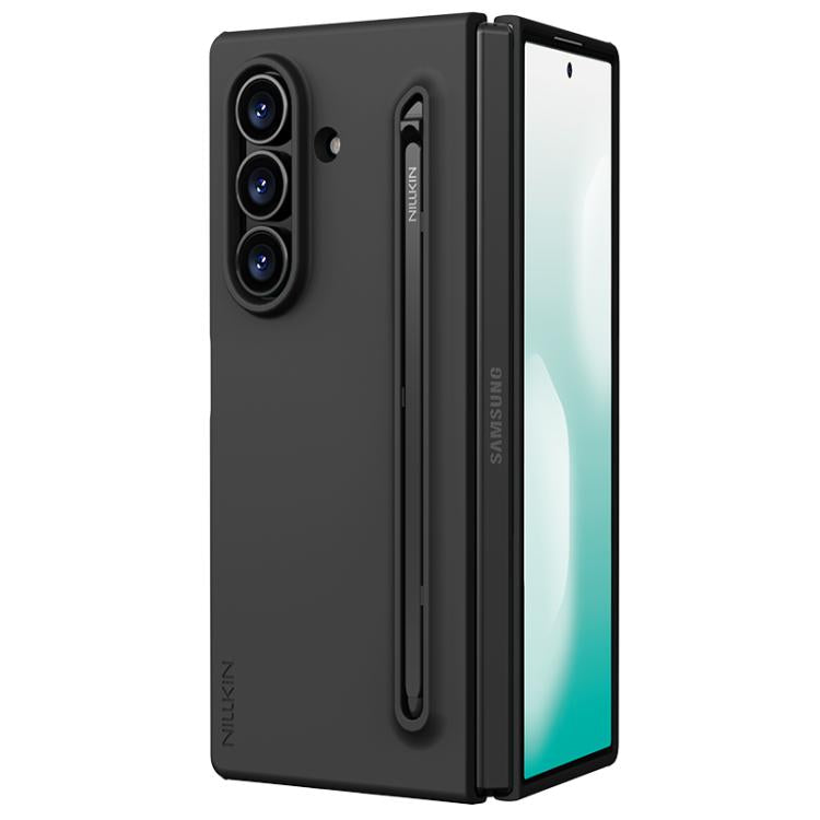 For Samsung Galaxy Z Fold7 5G NILLKIN Fold Liquid Silicone PC Phone Case with Stylus