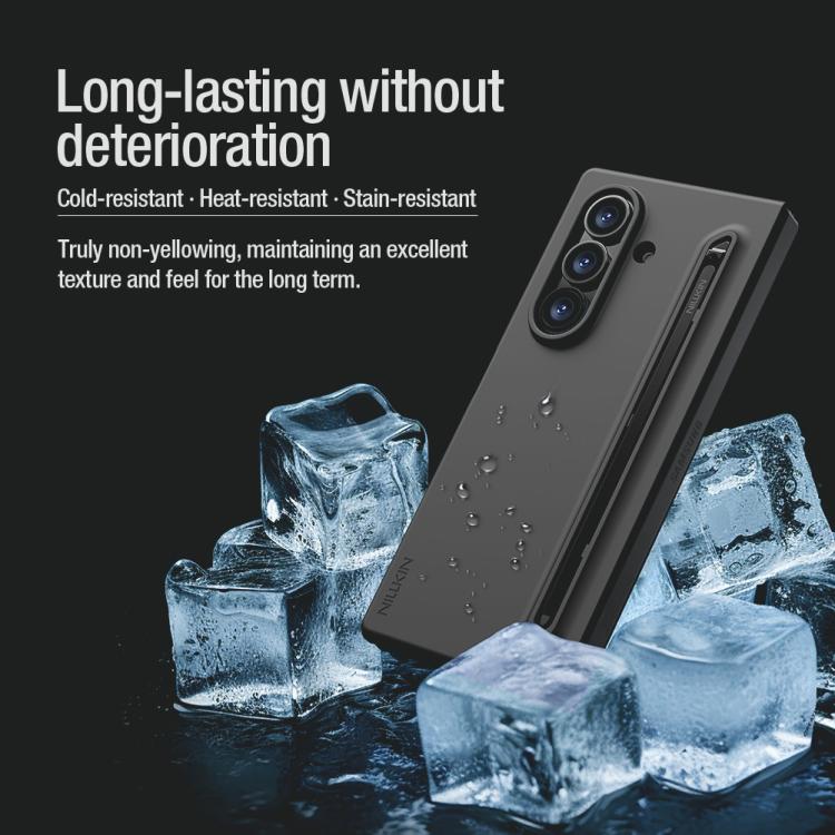 For Samsung Galaxy Z Fold7 5G NILLKIN Fold Liquid Silicone PC Phone Case with Stylus