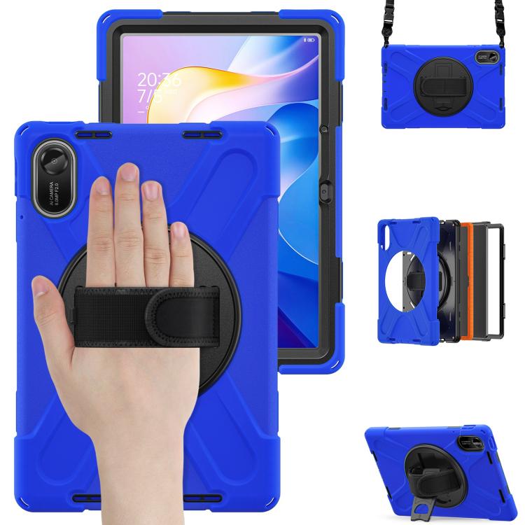 For Xiaomi Redmi Pad 2 11 2025 Rotatable Holder Silicone Hybrid PC Tablet Case with Shoulder Strap
