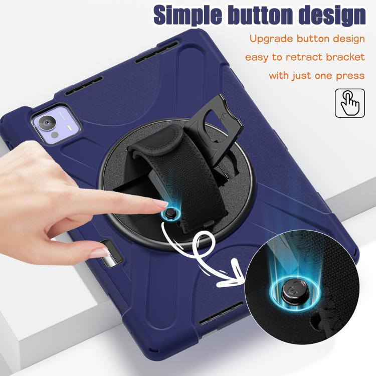 For Xiaomi Pad 7 Ultra Rotatable Holder Silicone Hybrid PC Tablet Case with Shoulder Strap
