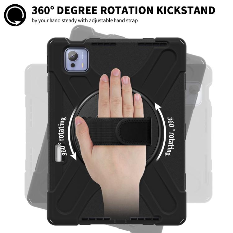 For Xiaomi Pad 7 Ultra Rotatable Holder Silicone Hybrid PC Tablet Case with Shoulder Strap