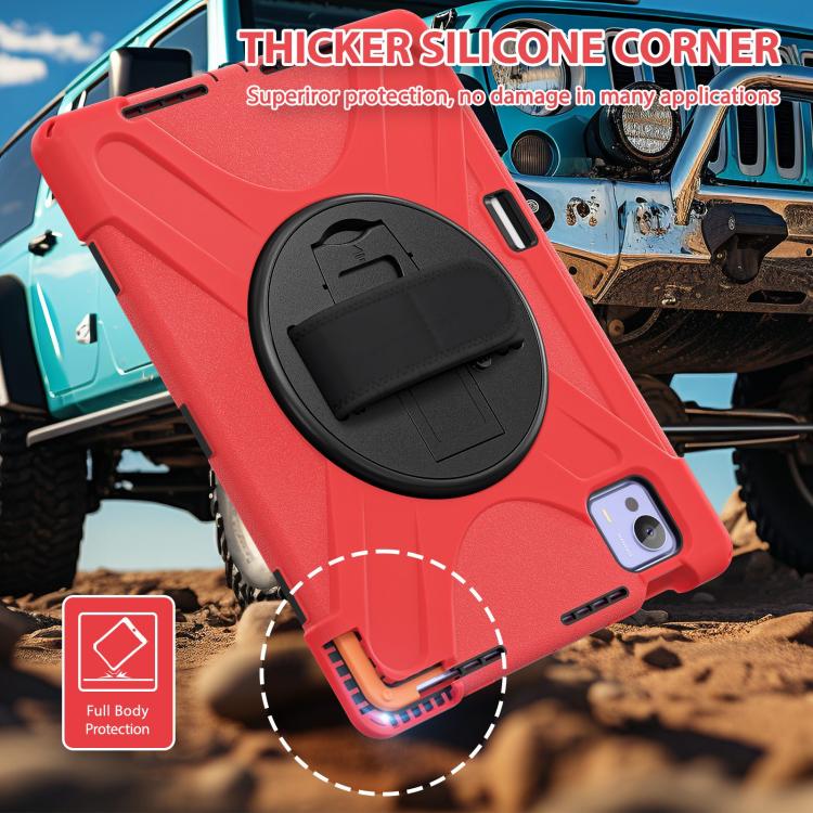 For Xiaomi Pad 7 Ultra Rotatable Holder Silicone Hybrid PC Tablet Case with Shoulder Strap