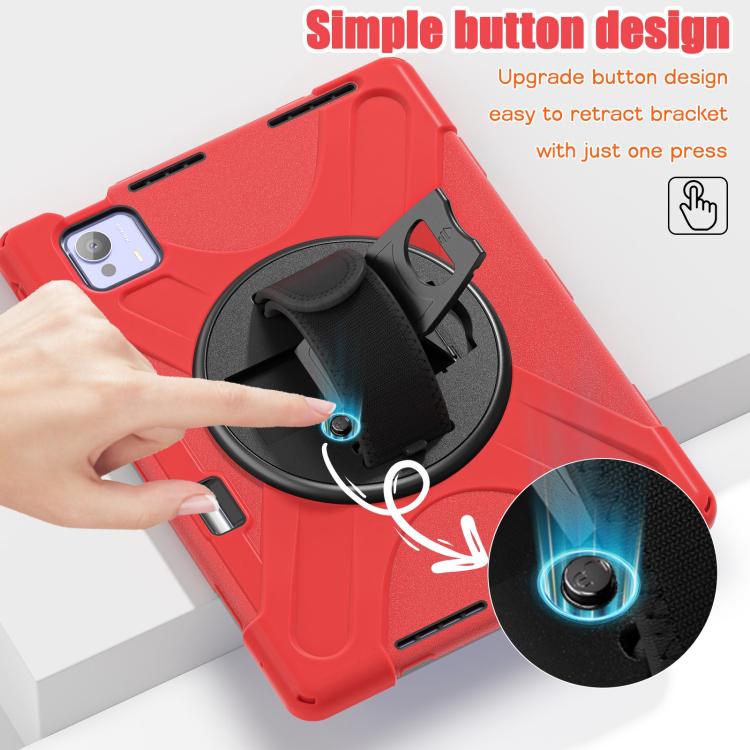 For Xiaomi Pad 7 Ultra Rotatable Holder Silicone Hybrid PC Tablet Case with Shoulder Strap