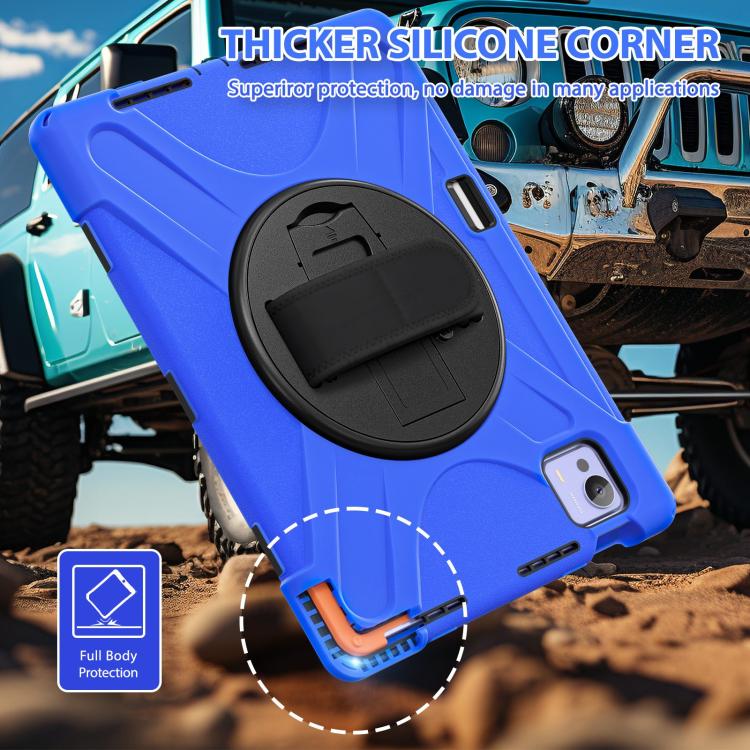 For Xiaomi Pad 7 Ultra Rotatable Holder Silicone Hybrid PC Tablet Case with Shoulder Strap