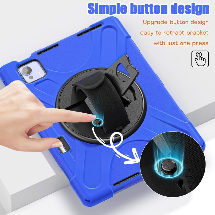For Xiaomi Pad 7 Ultra Rotatable Holder Silicone Hybrid PC Tablet Case with Shoulder Strap