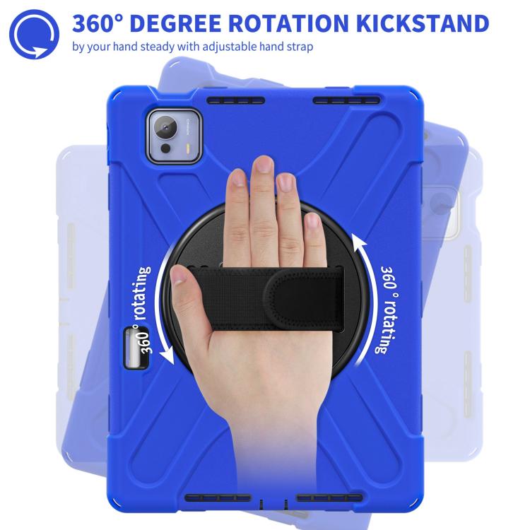 For Xiaomi Pad 7 Ultra Rotatable Holder Silicone Hybrid PC Tablet Case with Shoulder Strap