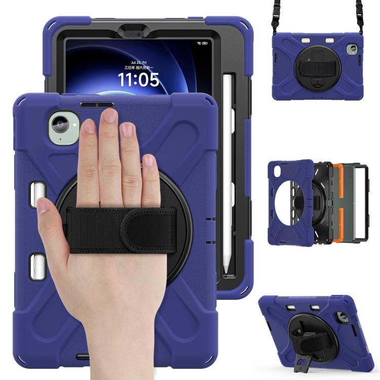 For Xiaomi Redmi K Pad 8.8 Rotatable Holder Silicone Hybrid PC Tablet Case with Shoulder Strap