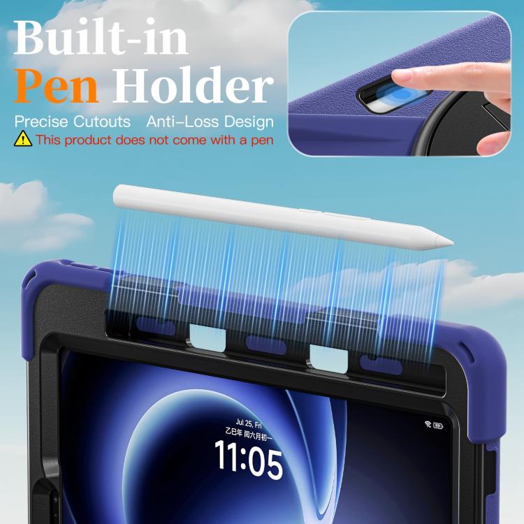 For Xiaomi Redmi K Pad 8.8 Rotatable Holder Silicone Hybrid PC Tablet Case with Shoulder Strap