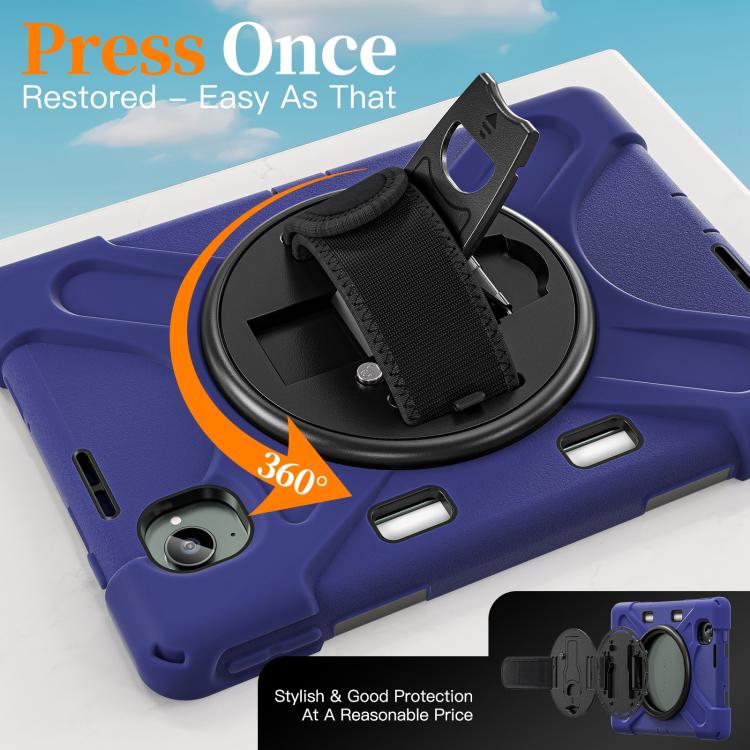 For Xiaomi Redmi K Pad 8.8 Rotatable Holder Silicone Hybrid PC Tablet Case with Shoulder Strap