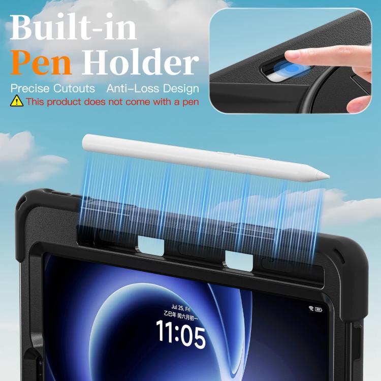 For Xiaomi Redmi K Pad 8.8 Rotatable Holder Silicone Hybrid PC Tablet Case with Shoulder Strap
