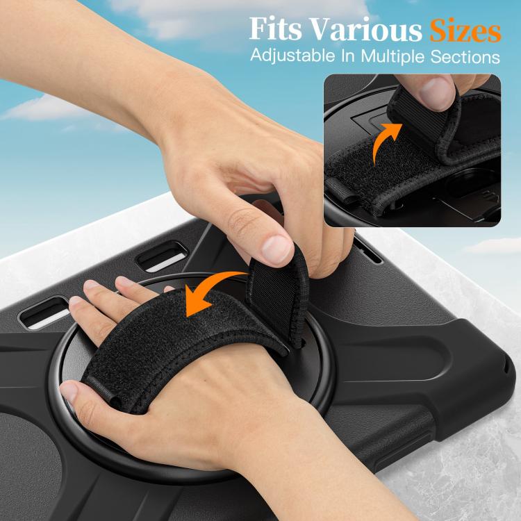 For Xiaomi Redmi K Pad 8.8 Rotatable Holder Silicone Hybrid PC Tablet Case with Shoulder Strap