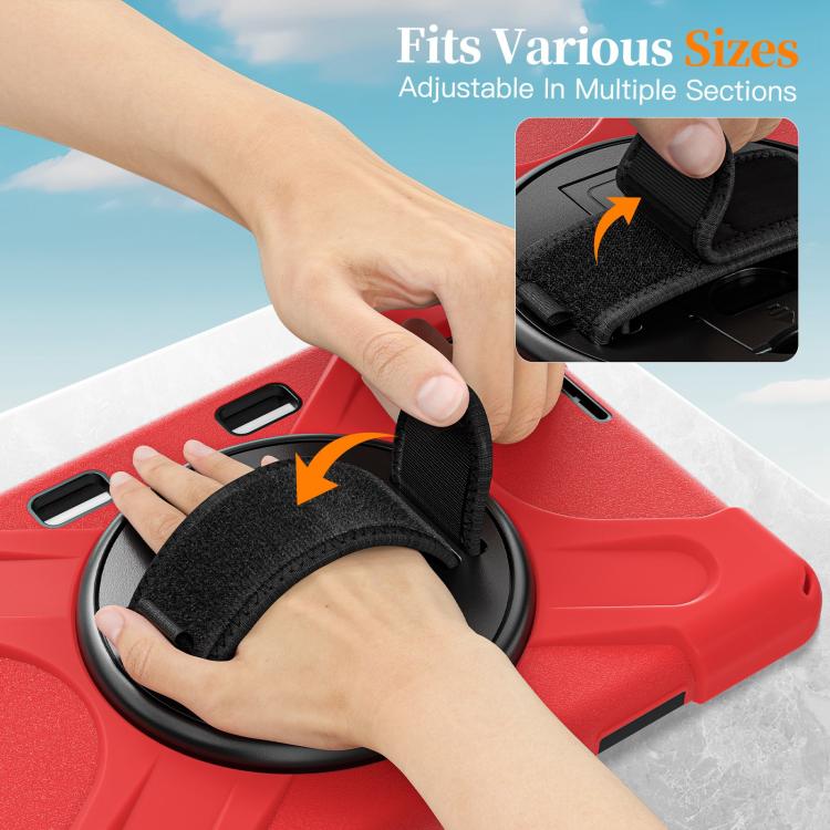 For Xiaomi Redmi K Pad 8.8 Rotatable Holder Silicone Hybrid PC Tablet Case with Shoulder Strap