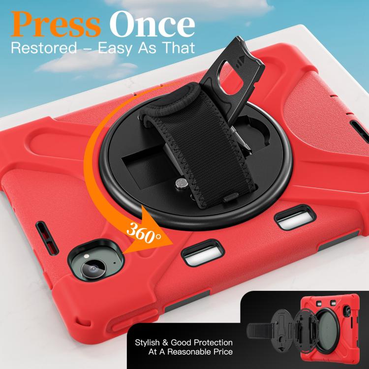 For Xiaomi Redmi K Pad 8.8 Rotatable Holder Silicone Hybrid PC Tablet Case with Shoulder Strap