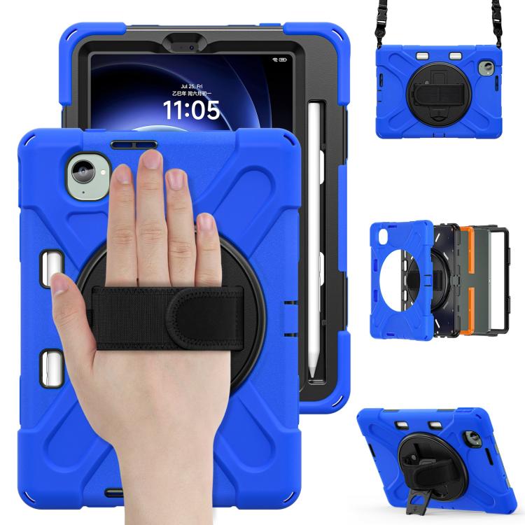 For Xiaomi Redmi K Pad 8.8 Rotatable Holder Silicone Hybrid PC Tablet Case with Shoulder Strap
