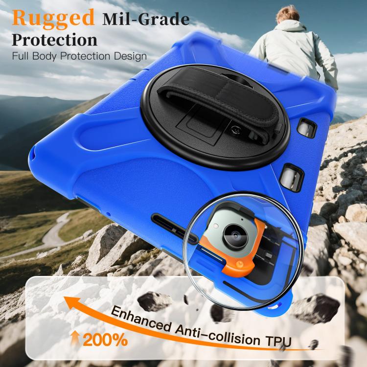 For Xiaomi Redmi K Pad 8.8 Rotatable Holder Silicone Hybrid PC Tablet Case with Shoulder Strap