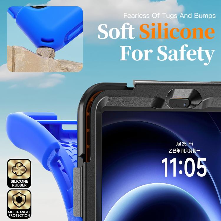 For Xiaomi Redmi K Pad 8.8 Rotatable Holder Silicone Hybrid PC Tablet Case with Shoulder Strap