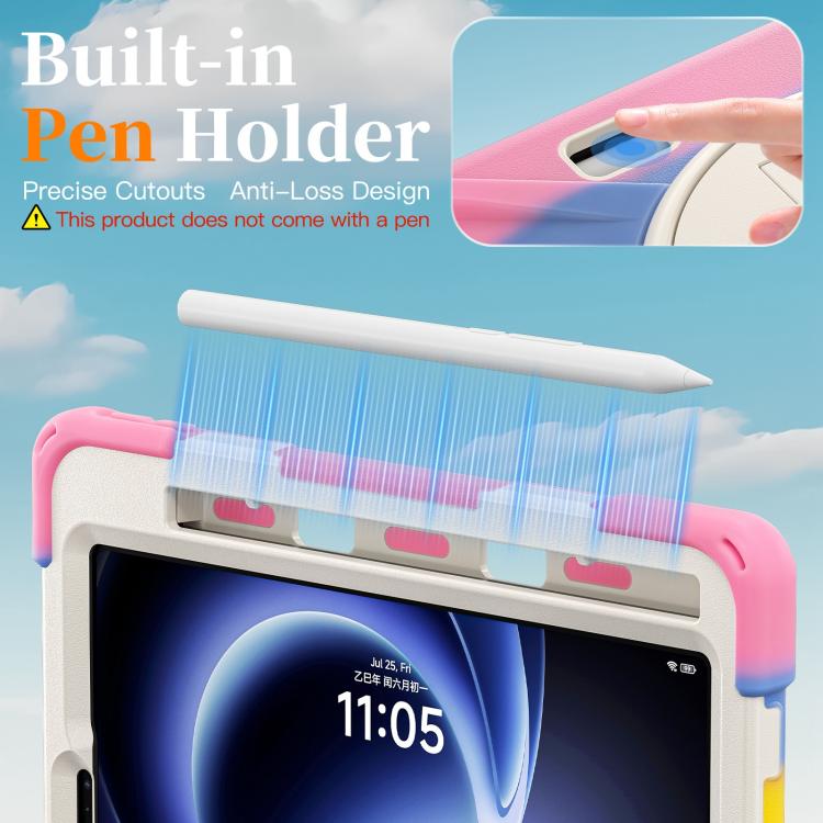 For Xiaomi Redmi K Pad 8.8 Rotatable Holder Silicone Hybrid PC Tablet Case with Shoulder Strap