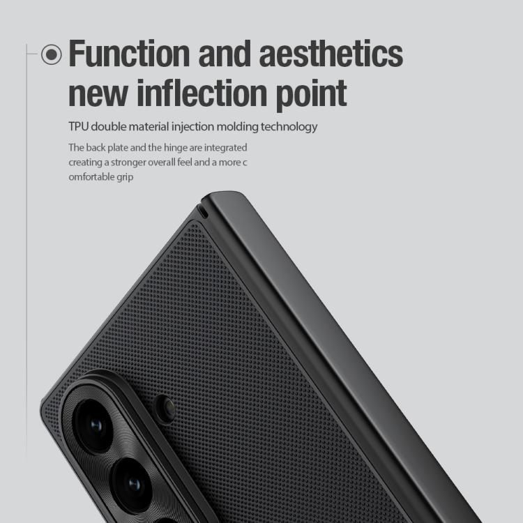 For Samsung Galaxy Z Fold7 5G NILLKIN Frosted Fold PC + TPU Phone Case - Black