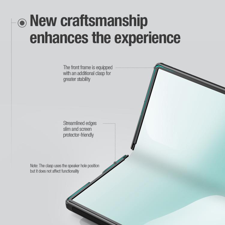 For Samsung Galaxy Z Fold7 5G NILLKIN Frosted Fold PC + TPU Phone Case - Black