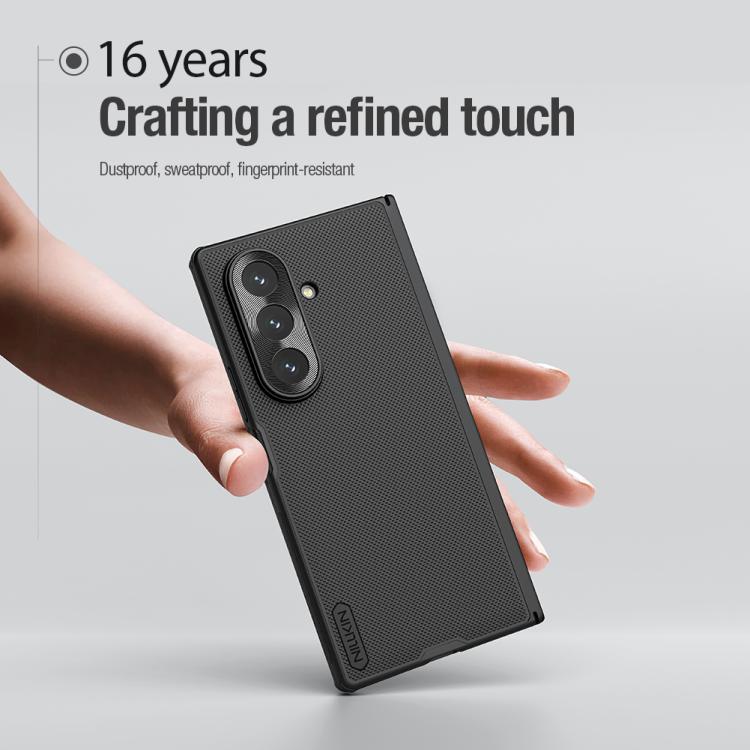 For Samsung Galaxy Z Fold7 5G NILLKIN Frosted Fold PC + TPU Phone Case - Black