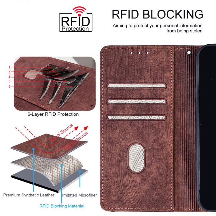 For Huawei Mate 80 Color Stitching Skin Feel Leather RFID Blocking Phone Case