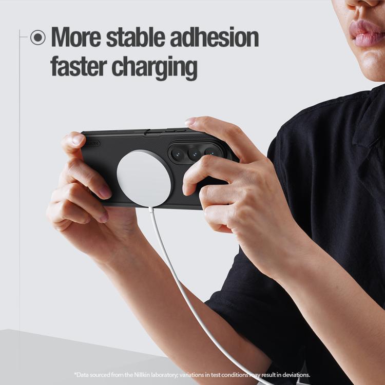 For Samsung Galaxy Z Fold7 5G NILLKIN Frosted Fold PC + TPU MagSafe Magnetic Phone Case - Black