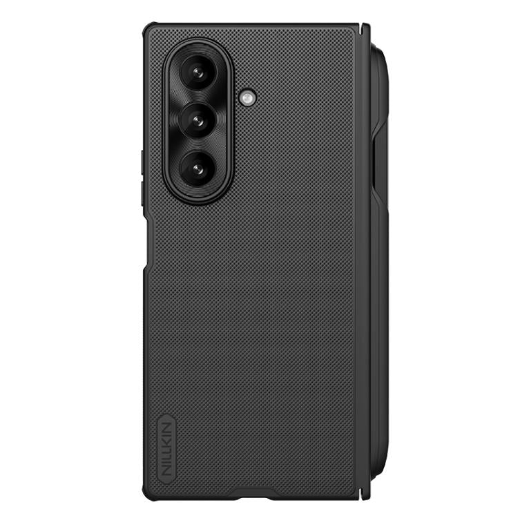 For Samsung Galaxy Z Fold7 5G NILLKIN Frosted Fold PC + TPU Phone Case with Stylus - Black