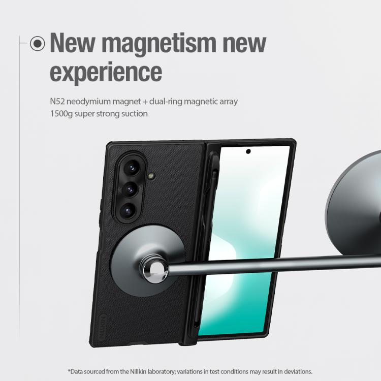 For Samsung Galaxy Z Fold7 5G NILLKIN Frosted Fold PC + TPU MagSafe Magnetic Phone Case with Stylus