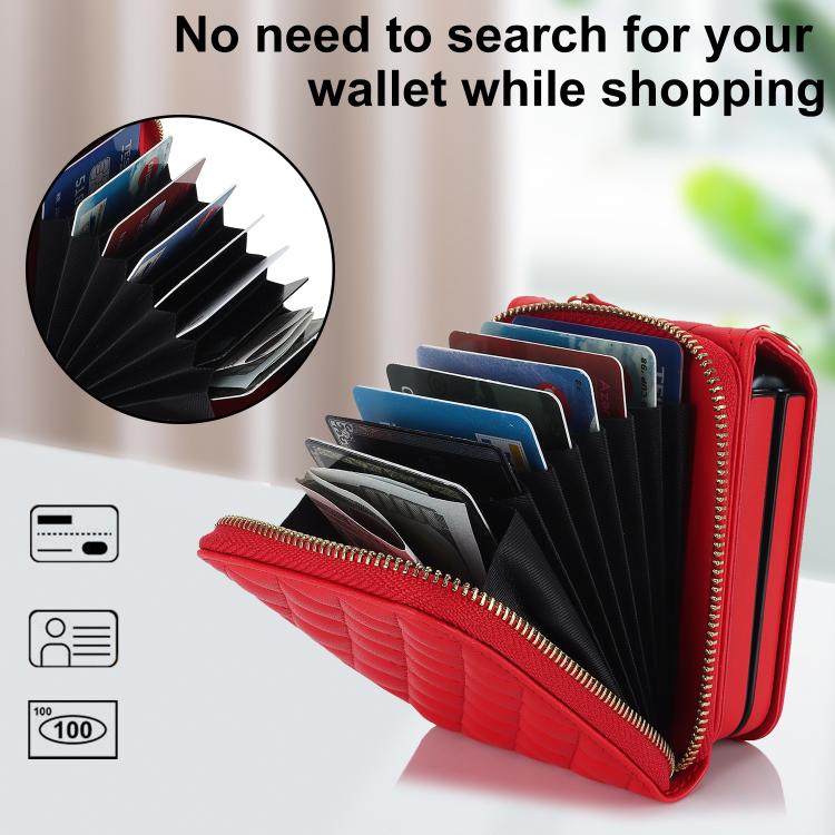 For Samsung Galaxy Z Flip7 5G Large Zipper Card Slot Leather Phone Case with Crossbody Strap