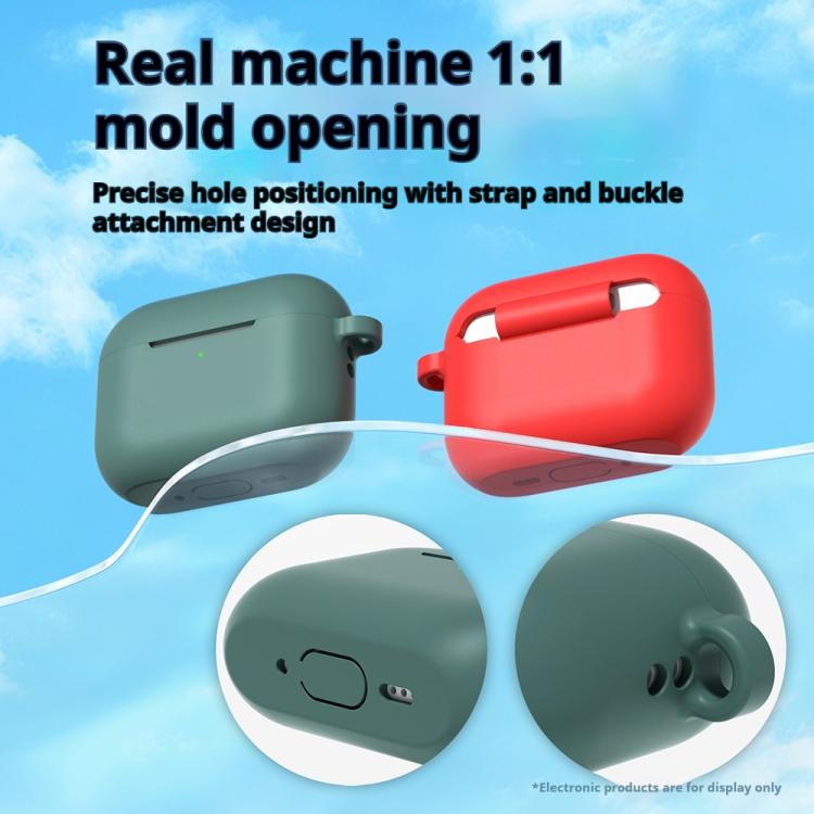 For AirPods Pro 3 Silicone Earphone Protective Case with Hook, Thickness: 2.0mm